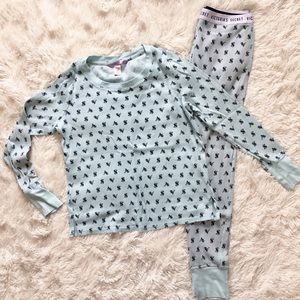 Victoria’s Secret waffle knit thermal pjs
